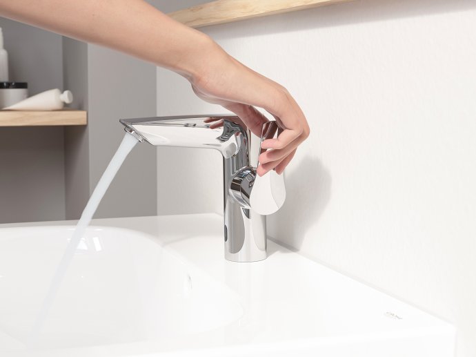 GROHE Eurosmart robinet de lavabo M-Size en chrome avec eau courante