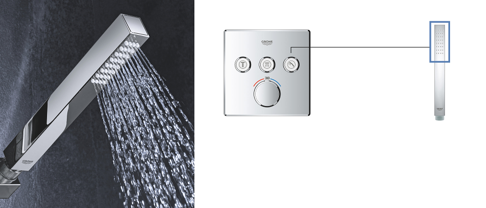 Smartcontrol słuchawka prysznicowa