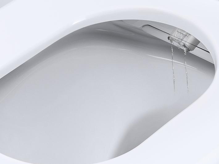 Limpeza automática dos braços de jato