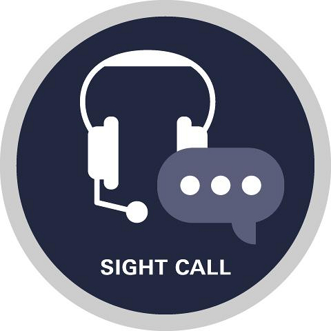 GROHE Sight Call – ekspert-support i realtid for installatører Icon der viser Sight Call support