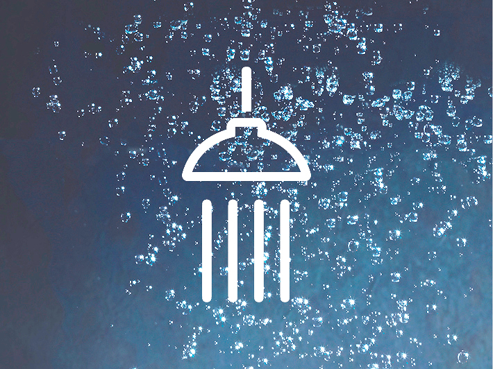 Water besparen onder de douche
