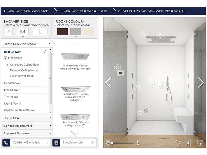 GROHE Duschkonfigurator