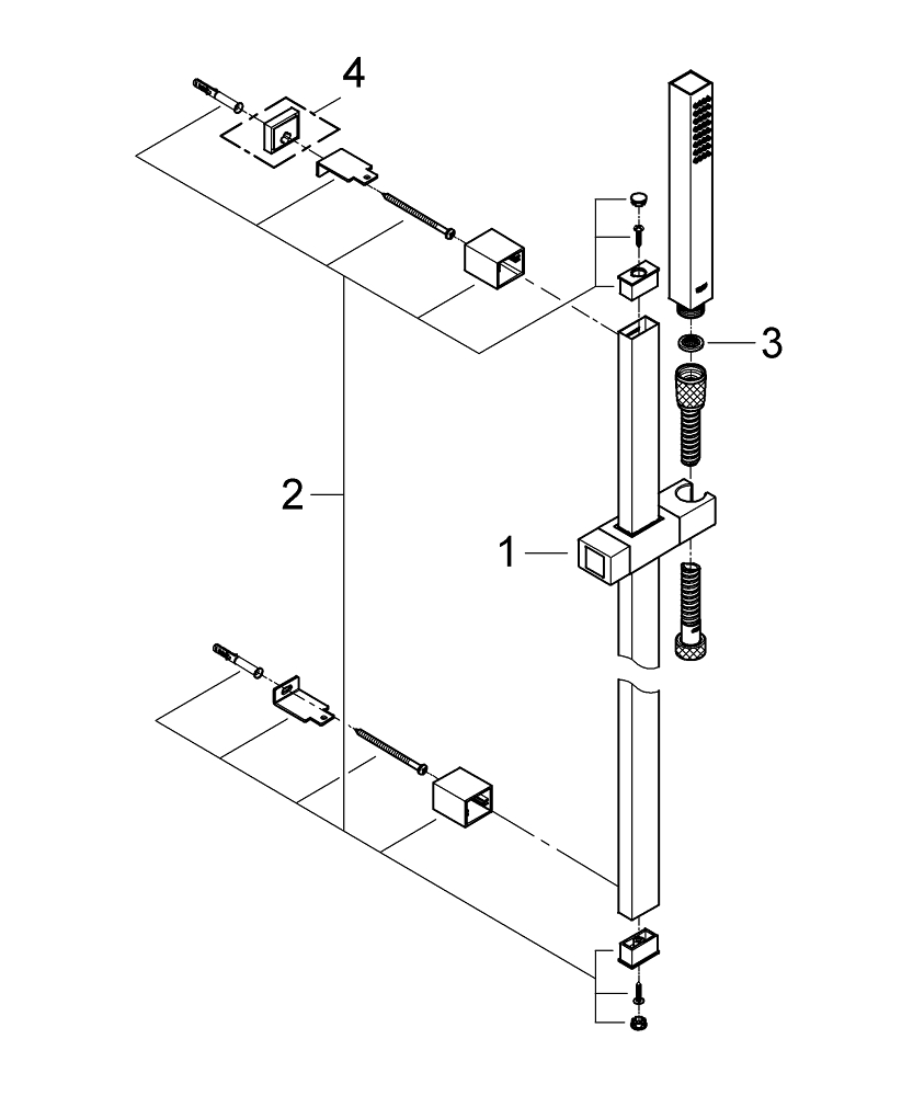 Euphoria Cube Stick Set De Ducha GROHE