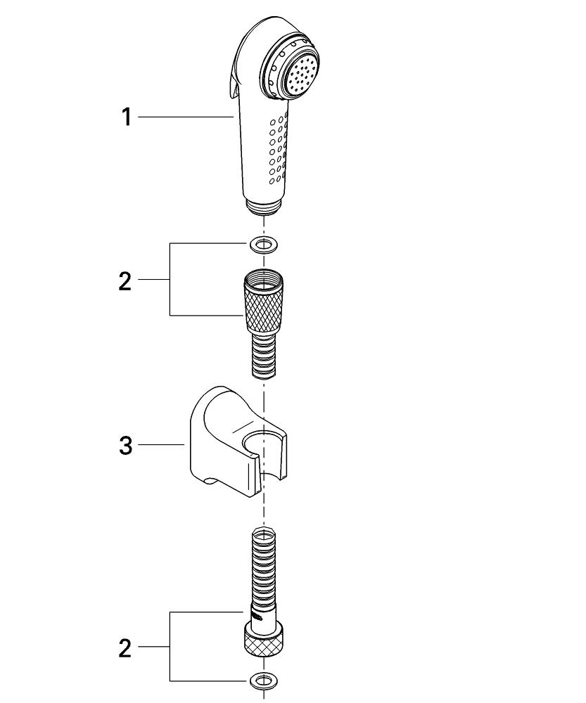 Trigger Spray Wall Holder Set Spray Grohe