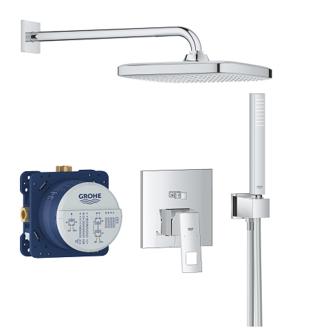 Perfect shower set with Tempesta 250 Cube