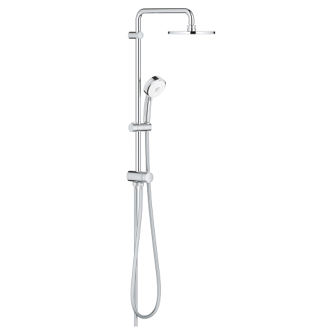 Shower system with diverter for wall mounting