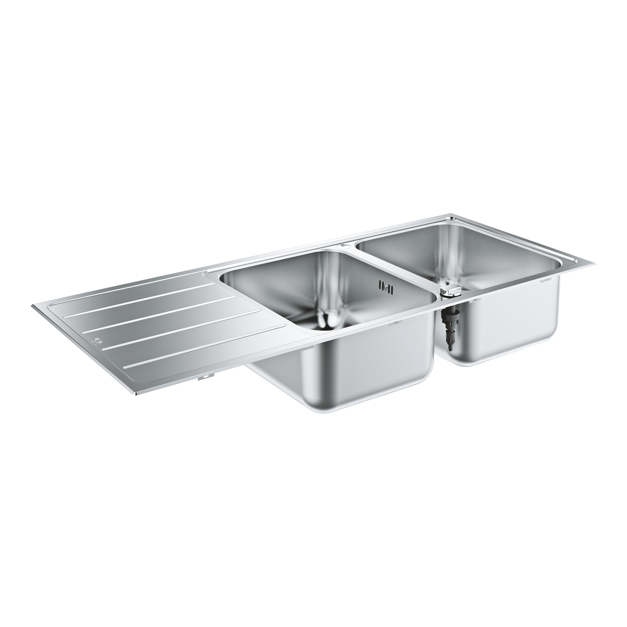 K Stainless Steel Sink With Drainer Grohe