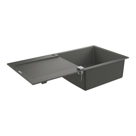 Composite sink with drainer
