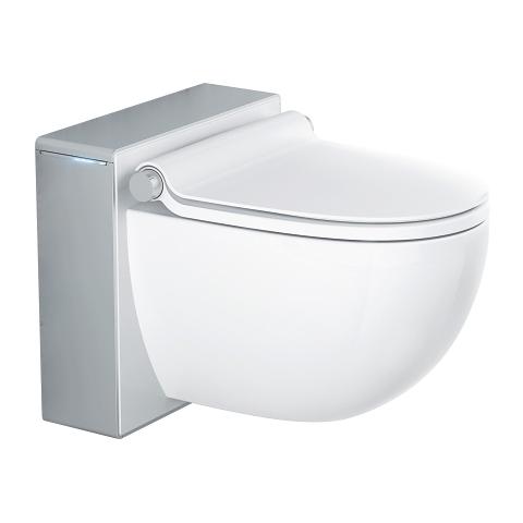 Shower toilet complete system for concealed flushing cisterns, wall-hung