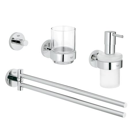 4-in-1 Master bathroom accessories set