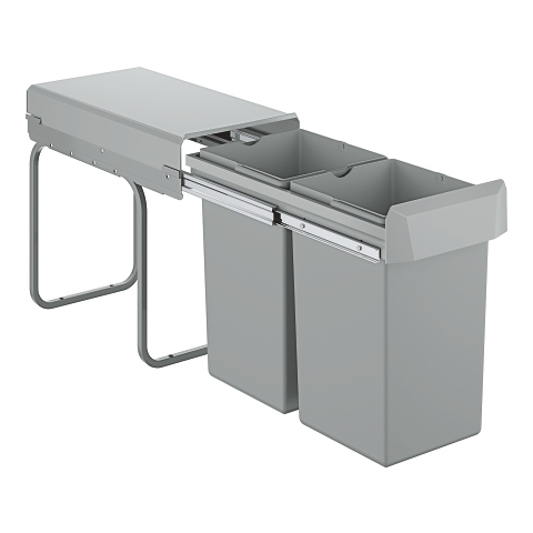 Waste bin recycling separation system