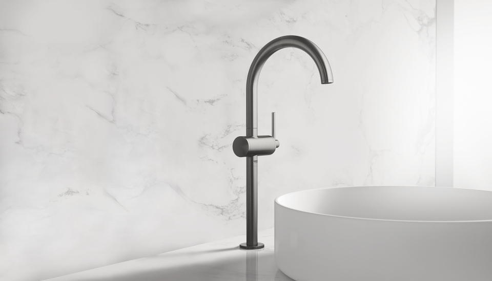 Nouveau GROHE Atrio robinet de lavabo XL en gris foncé brossé