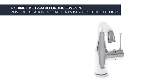Grohe - GROHE - Mitigeur monocommande lavabo Taille M Essence, cool sunrise  - finition doré mat - Robinet de lavabo - Rue du Commerce