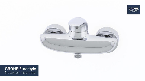 Grohe Einhand-Brausearmatur – Wandmontage, DN 15, Mit SilkMove Keramik-Kartusche, In Chrom