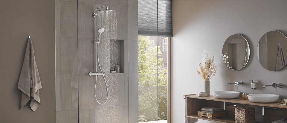 Conjunto de ducha con termostato Euphoria System 210 Grohe · Grohe · El  Corte Inglés