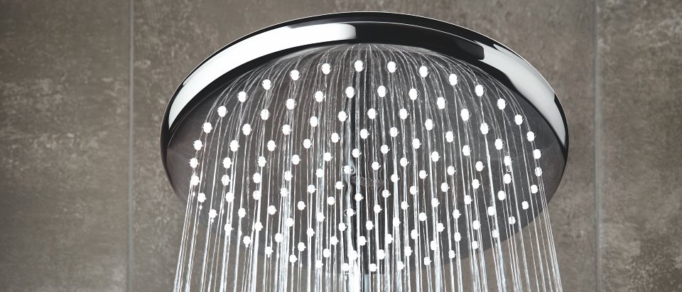 Pommeau de Douche Grohe Plafond Rainshower Cosmopolitan avec bras plafonnier