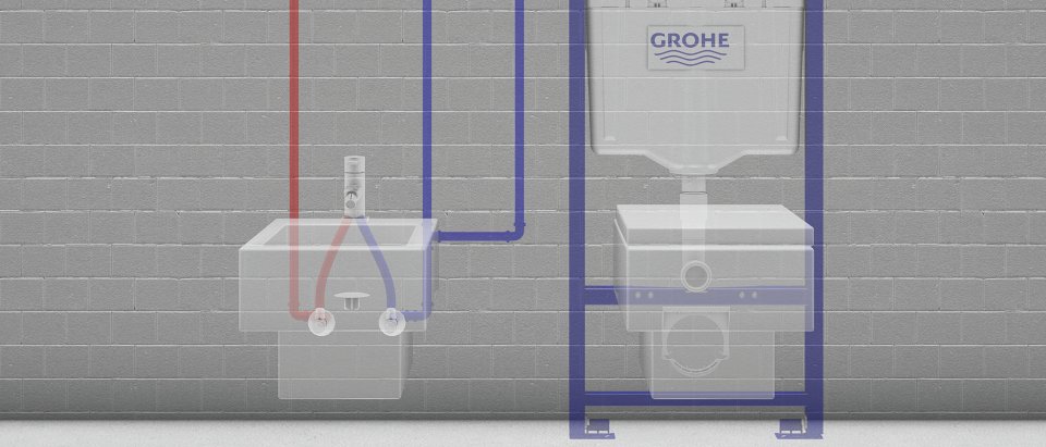 GROHE toiletsysteem en bidetkraan