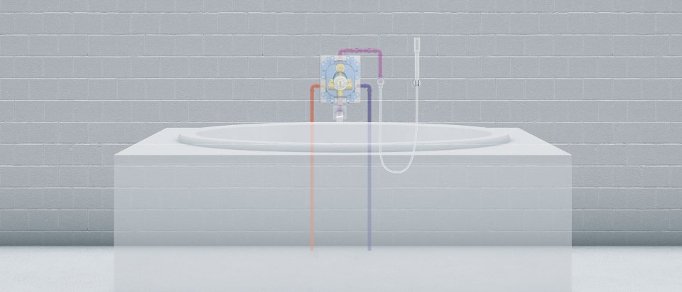 GROHE inbouwthermostaat met badvuller