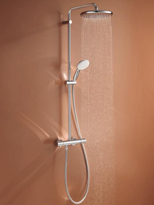 Tempesta shower system with round hand shower