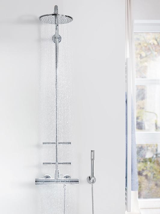Rainshower Shower system for wall mounting