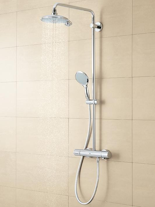 Nouvelle Tempesta Cosmopolitan Rainshower system avec thermostatique mural