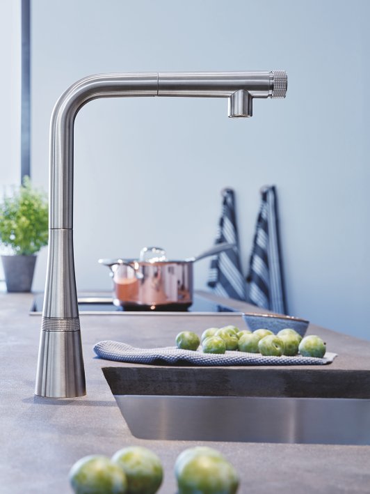 GROHE Supersteel chrome taps