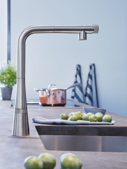 GROHE lavabokranen in GROHE kleur Supersteel