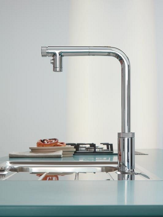 modern kitchen with GROHE smartcontrol mixer tap