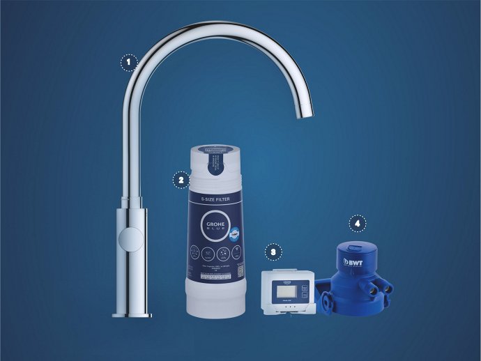 GROHE Blue Pure Eurosmart Starter kit with reverse osmosis filter