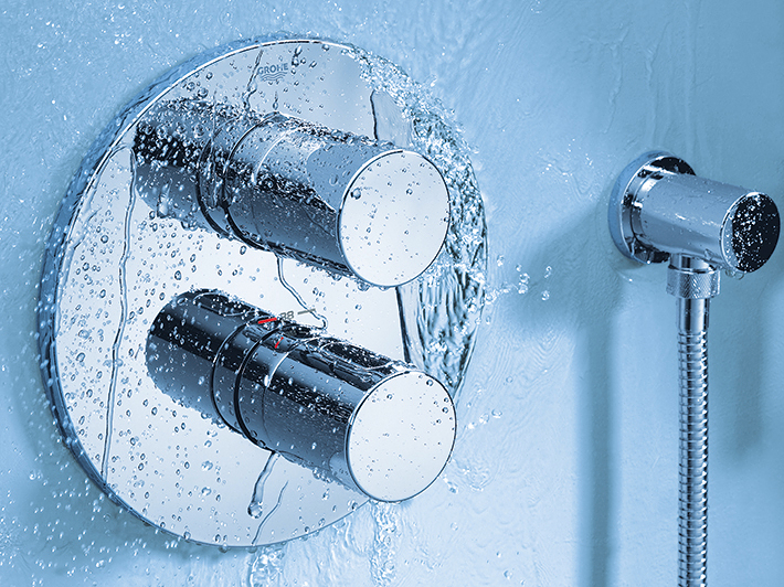 Voor een veilige douche kies je voor een GROHE thermostaatkraan