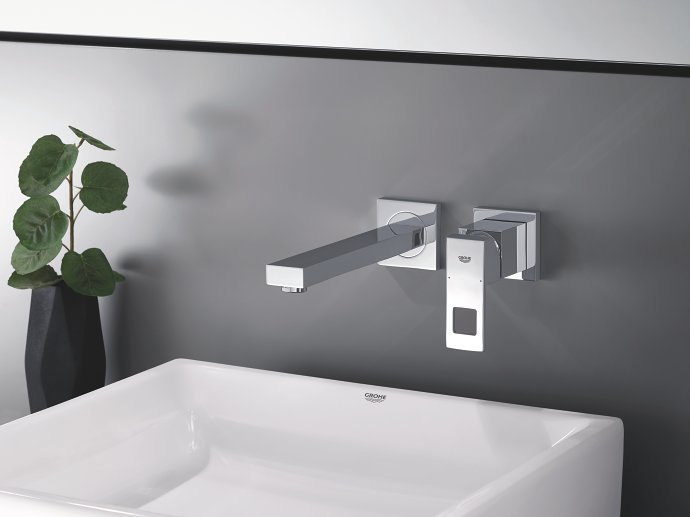 GROHE Eurocube robinet de lavabo M en chrome 