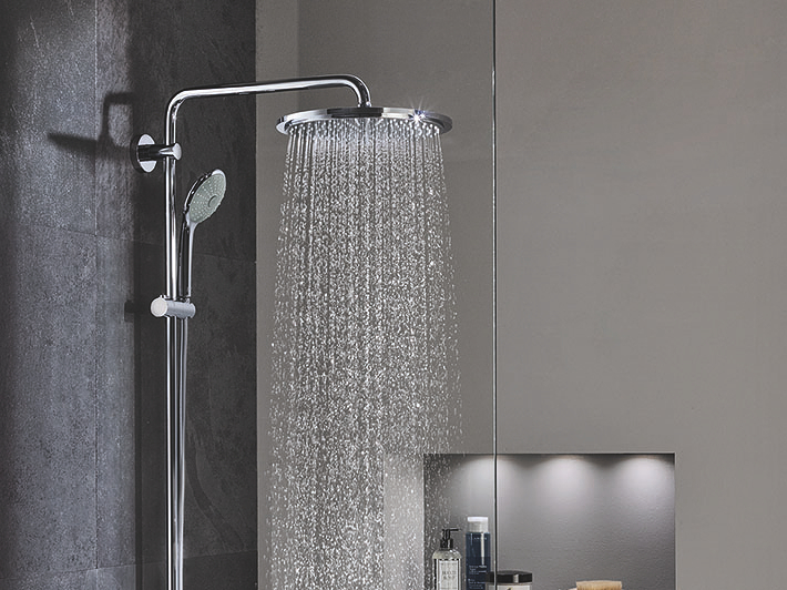 Euphoria System Shower system with diverter for wall mounting