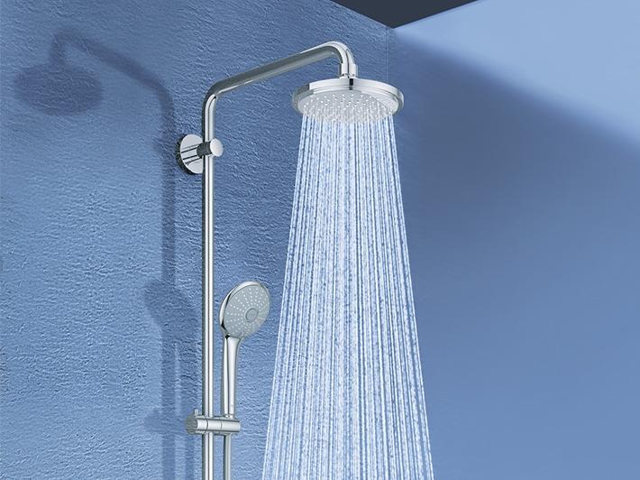 Euphoria Shower system with diverter for wall mounting