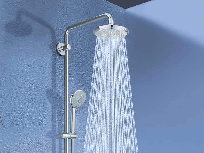 Euphoria Shower system with diverter for wall mounting