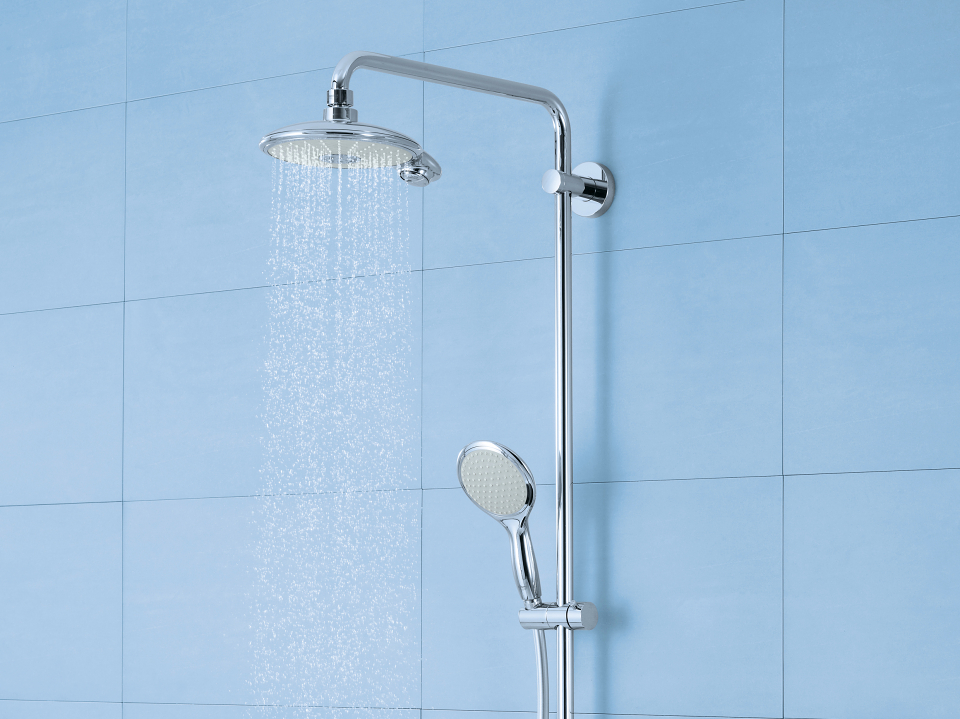 Power&Soul Shower system with thermostat for wall mounting