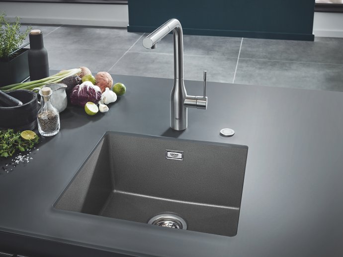 GROHE K700 évier de cuisine en gris granite