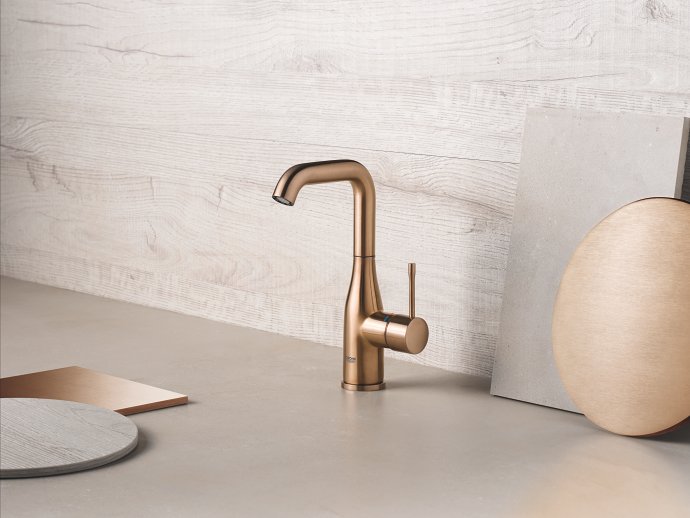 GROHE Warm Sunset rose taps
