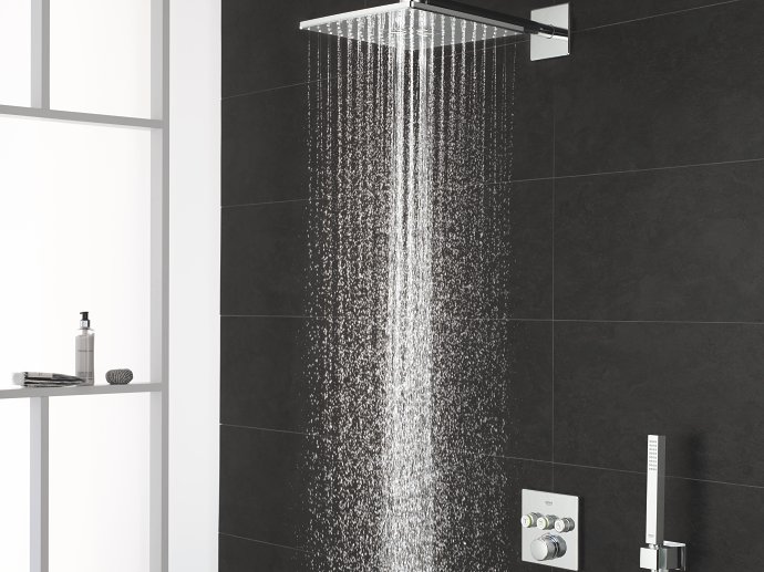 Rainshower SmartActive 310 Cube with PureRain + ActiveRain water flow 