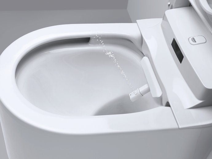 Een douche-wc maakt toiletpapier overbodig
