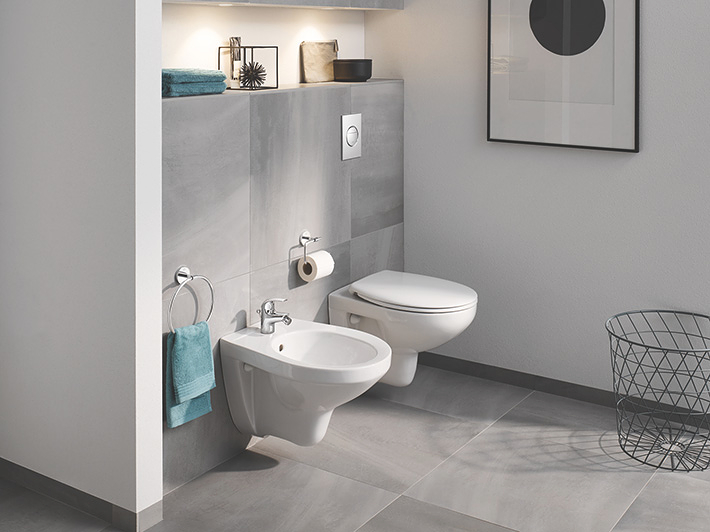 Grohe Bau Ceramic - Set de lavabo et mitigeur de lavabo avec bonde