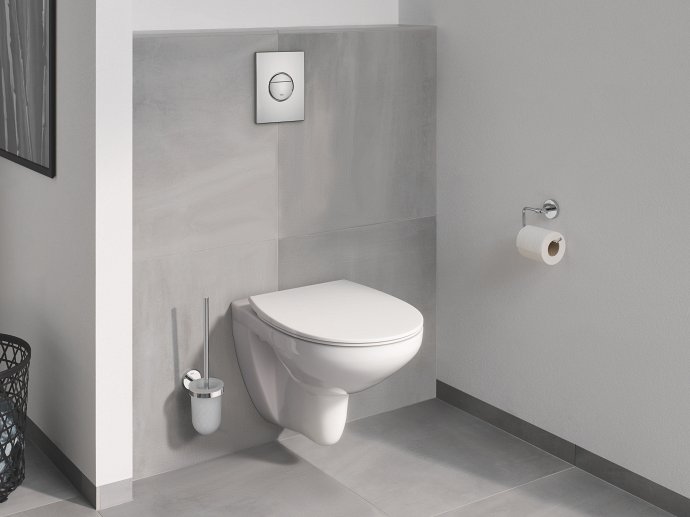 Swirl-Flush' Wall-Hung WC with Bidet Seat Cover