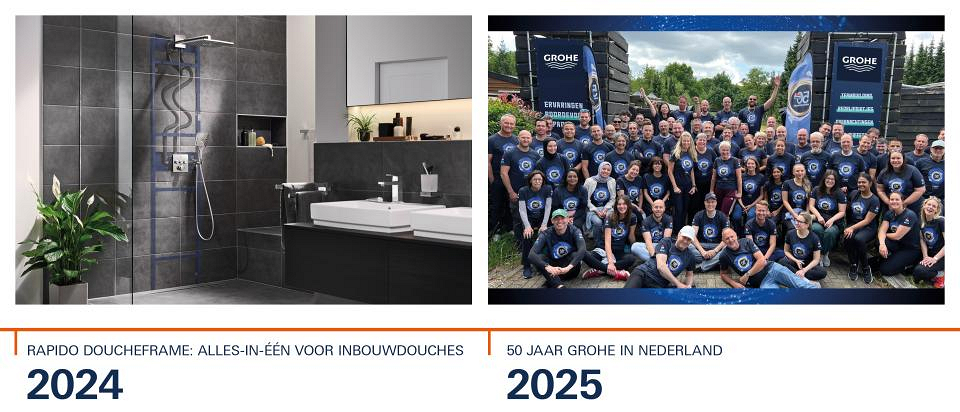 GROHE Rapido doucheframe & GROHE 50 jaar