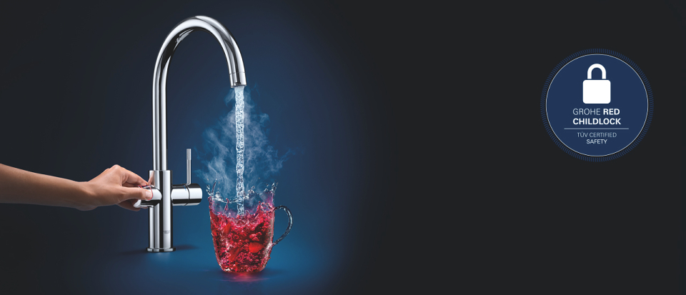 New GROHE Red: Boiling hot water on demand