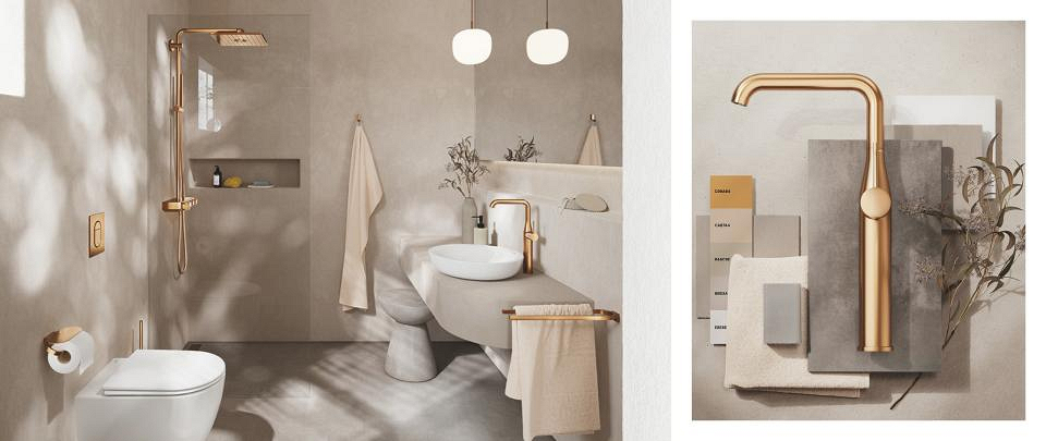 GROHE Colors Warm Sunset badkamer en moodboard