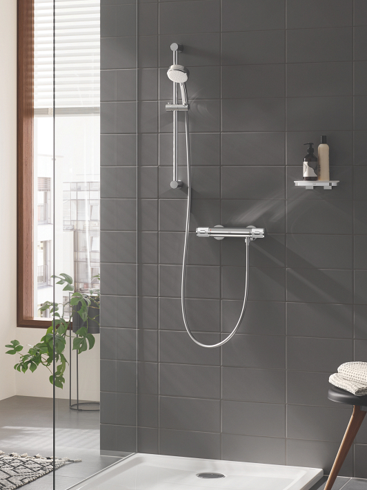GROHE douche thermostaatkraan in chroom: grohtherm performance 1000