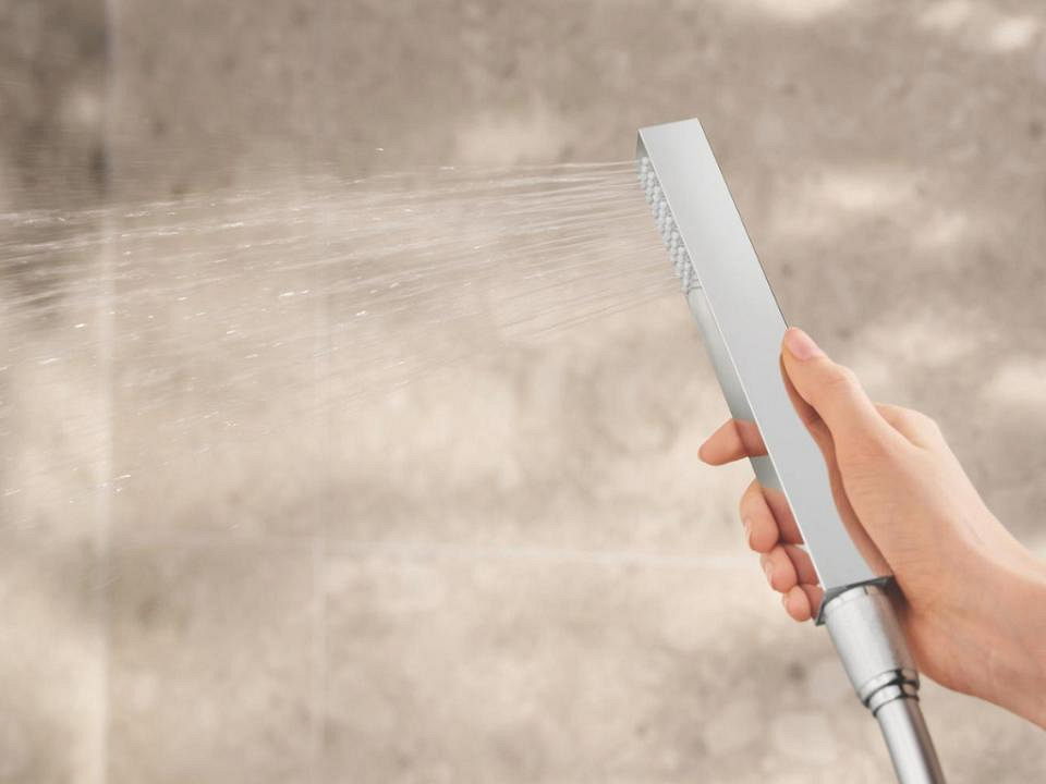 Inbouwdouche stick met straal