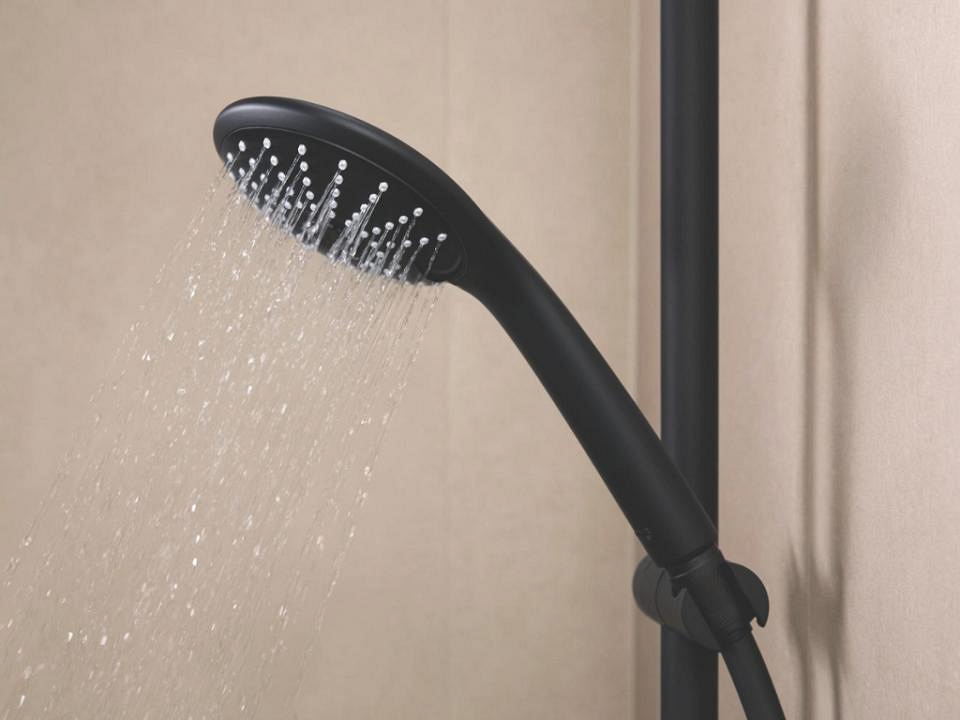 Matte Black opbouw douche