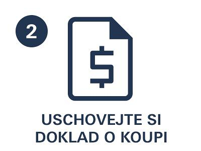 Uschovejte si doklad o koupi