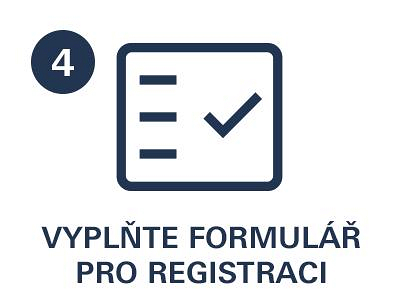 Vyplňte formulář pro registraci