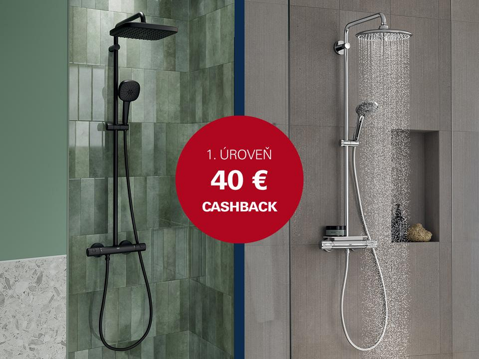 Sprchové systémy GROHE Vitalio Comfort 250 a GROHE Vitalio Joy 260
